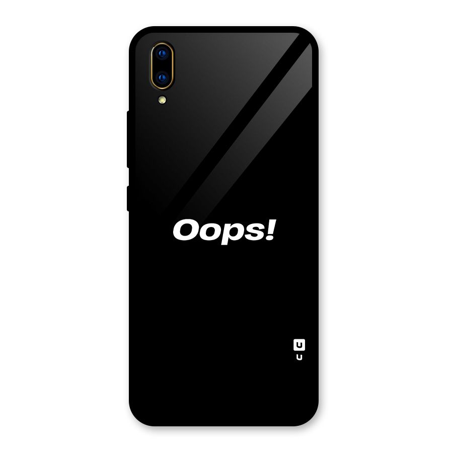 Just Oops Glass Back Case for Vivo V11 Pro