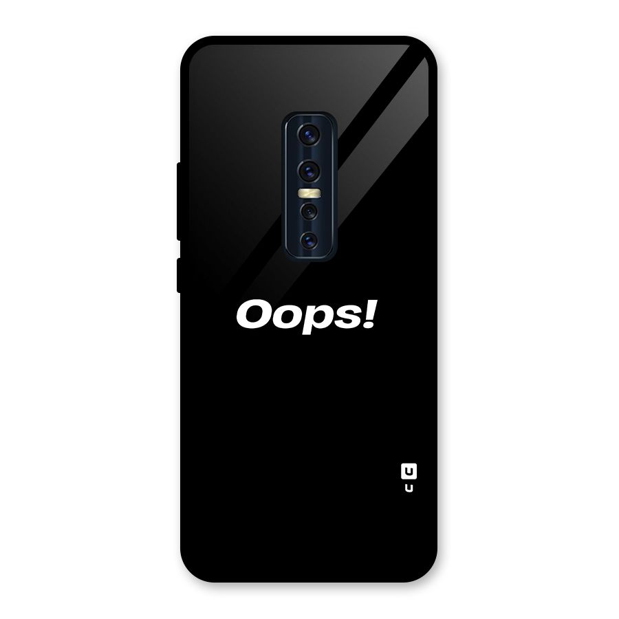 Just Oops Glass Back Case for Vivo V17 Pro