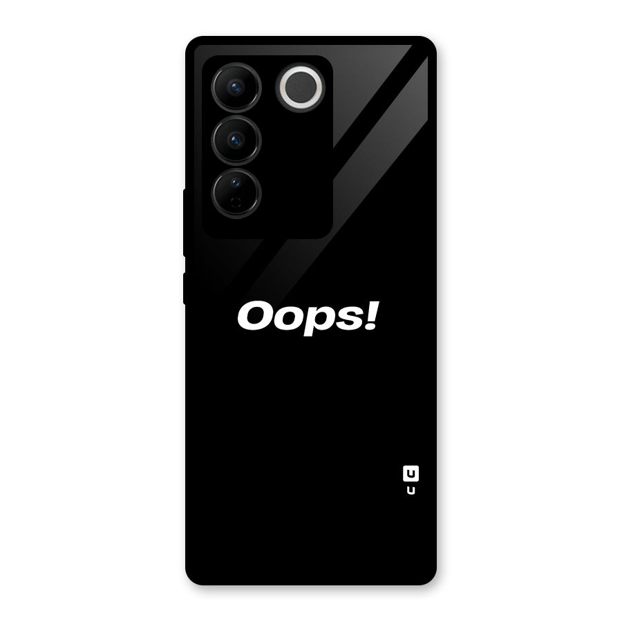 Just Oops Glass Back Case for Vivo V27