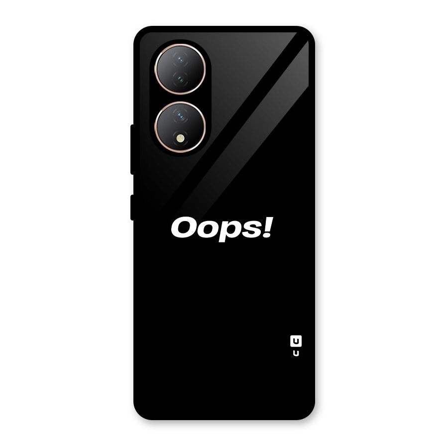 Just Oops Glass Back Case for Vivo Y100A