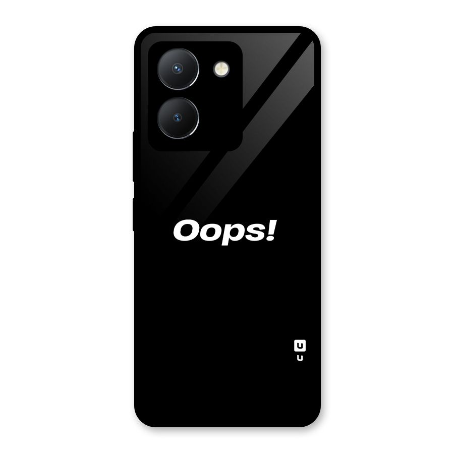 Just Oops Glass Back Case for Vivo Y36