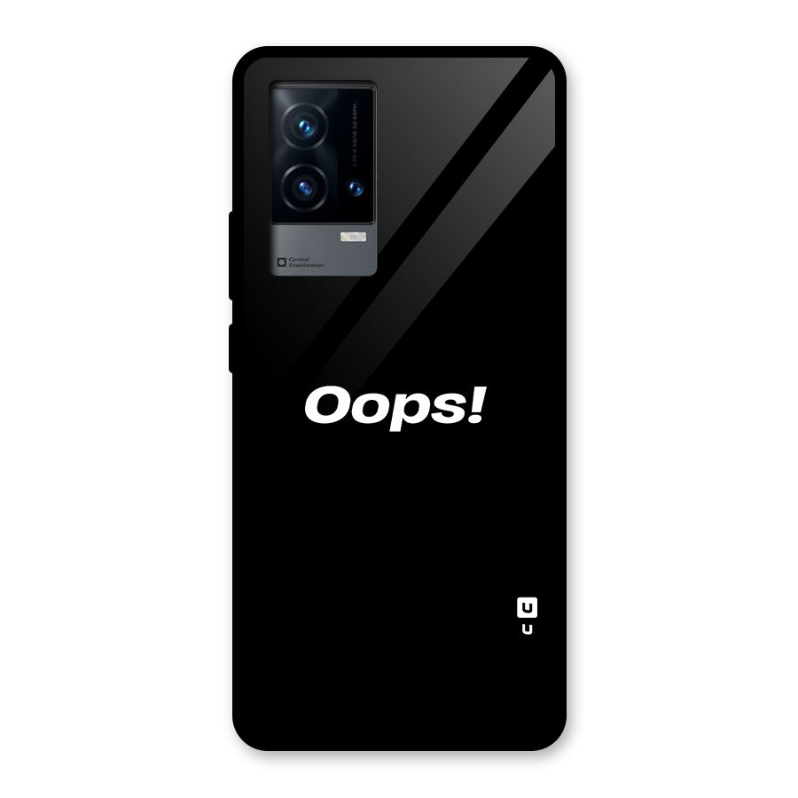 Just Oops Glass Back Case for iQOO 9 5G