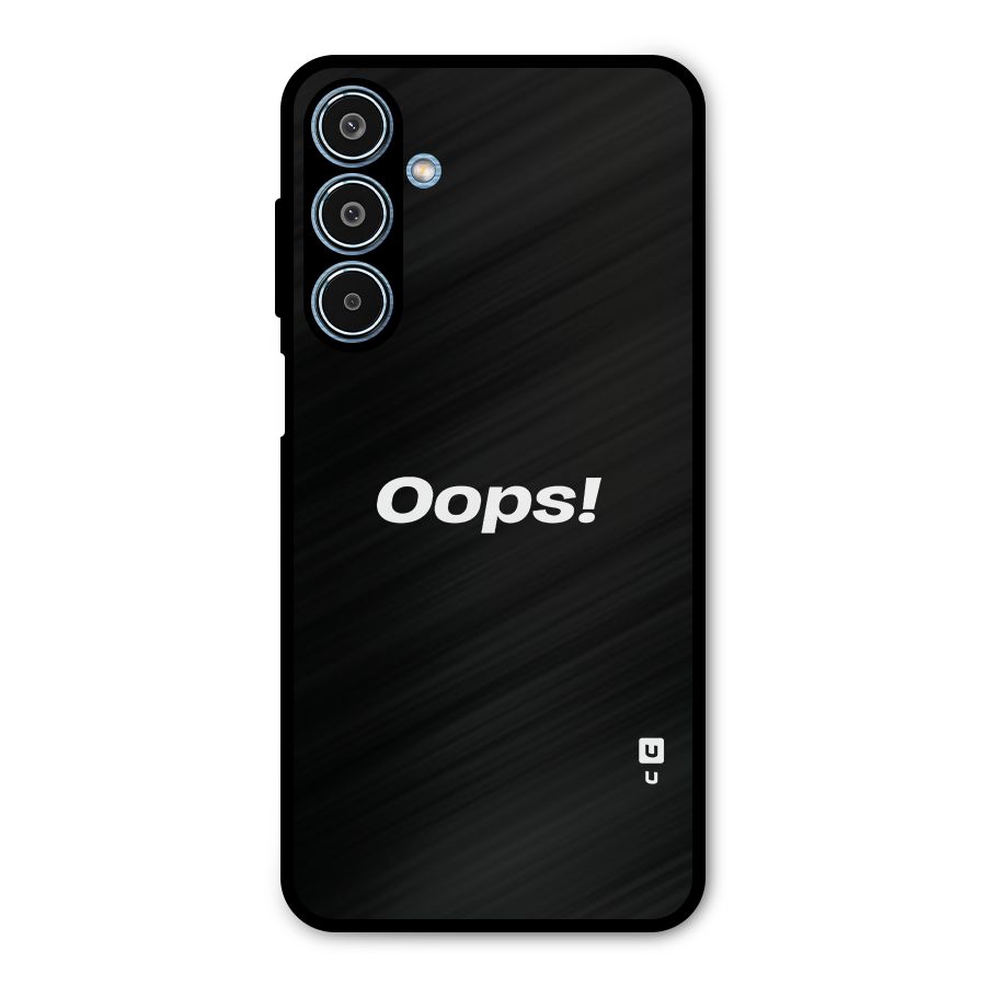 Just Oops Metal Back Case for Galaxy M35