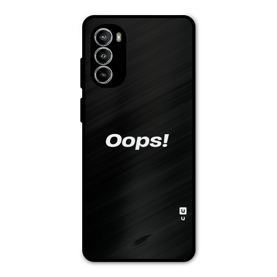 Just Oops Metal Back Case for Moto G52