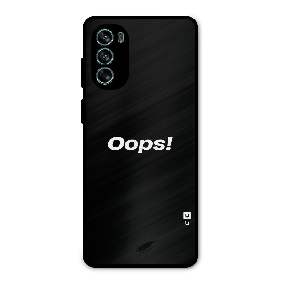 Just Oops Metal Back Case for Moto G62