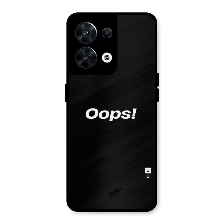 Just Oops Metal Back Case for Oppo Reno8 5G