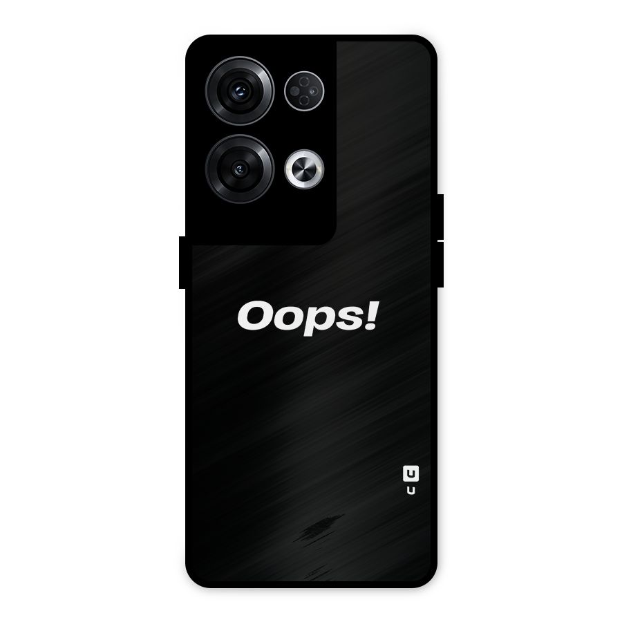 Just Oops Metal Back Case for Oppo Reno8 Pro 5G
