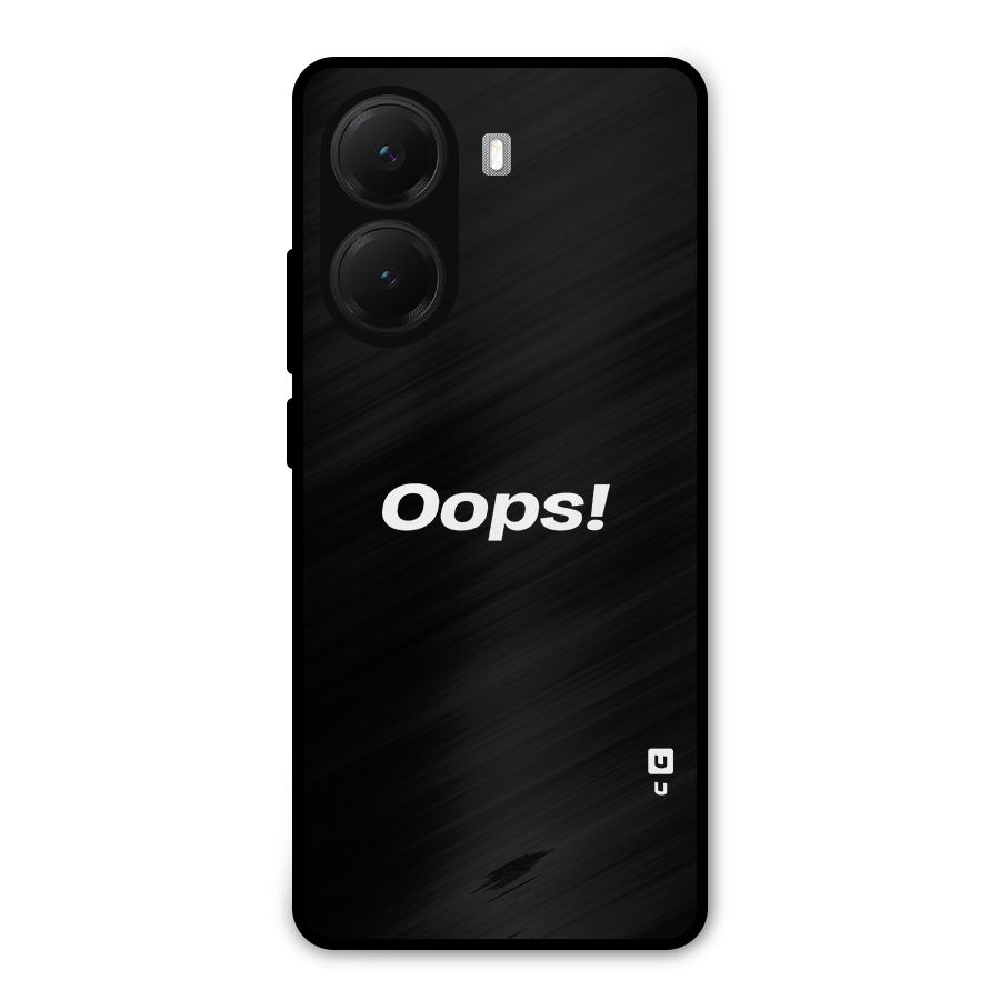 Just Oops Metal Back Case for Poco X7 Pro