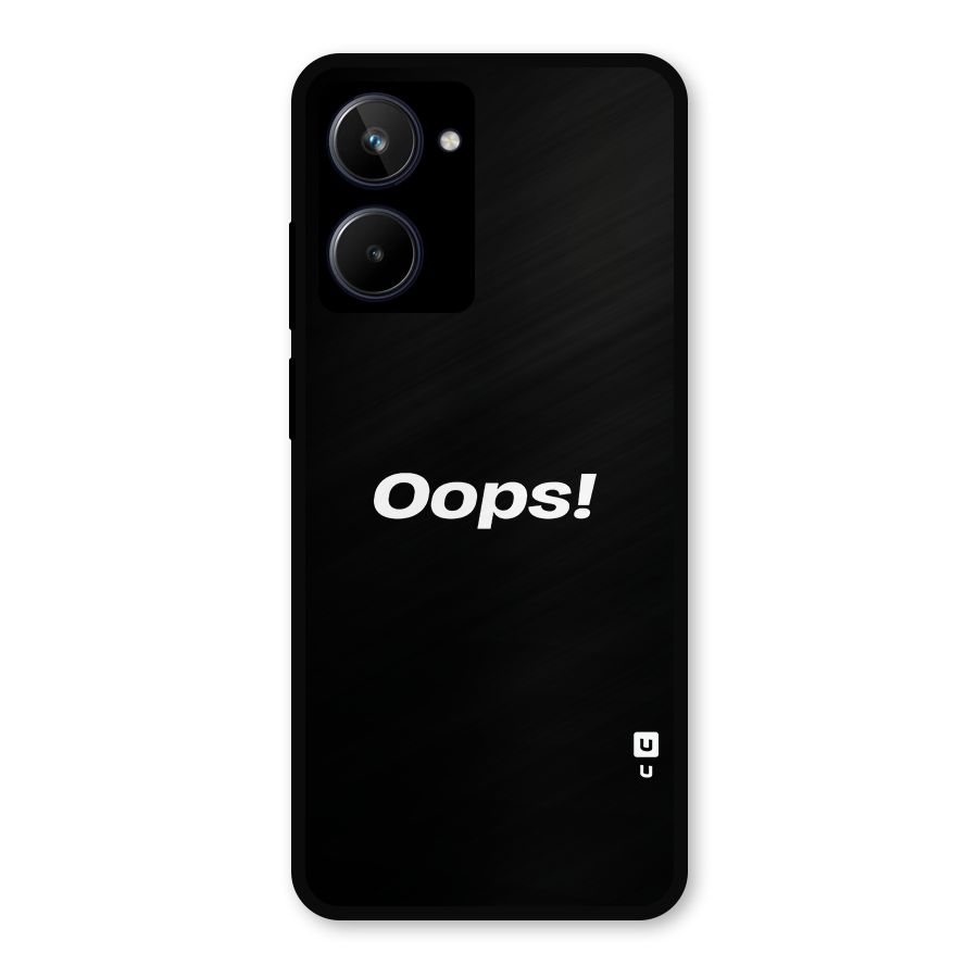 Just Oops Metal Back Case for Realme 10