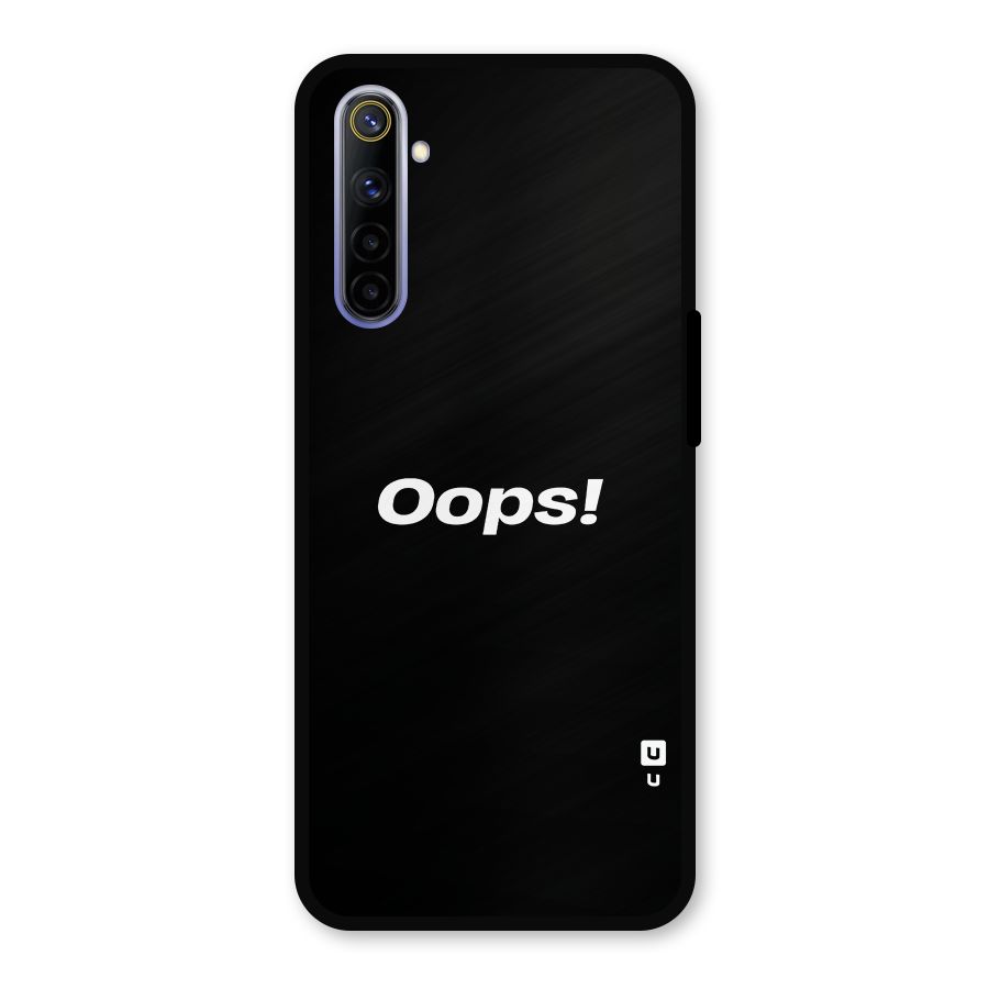 Just Oops Metal Back Case for Realme 6i