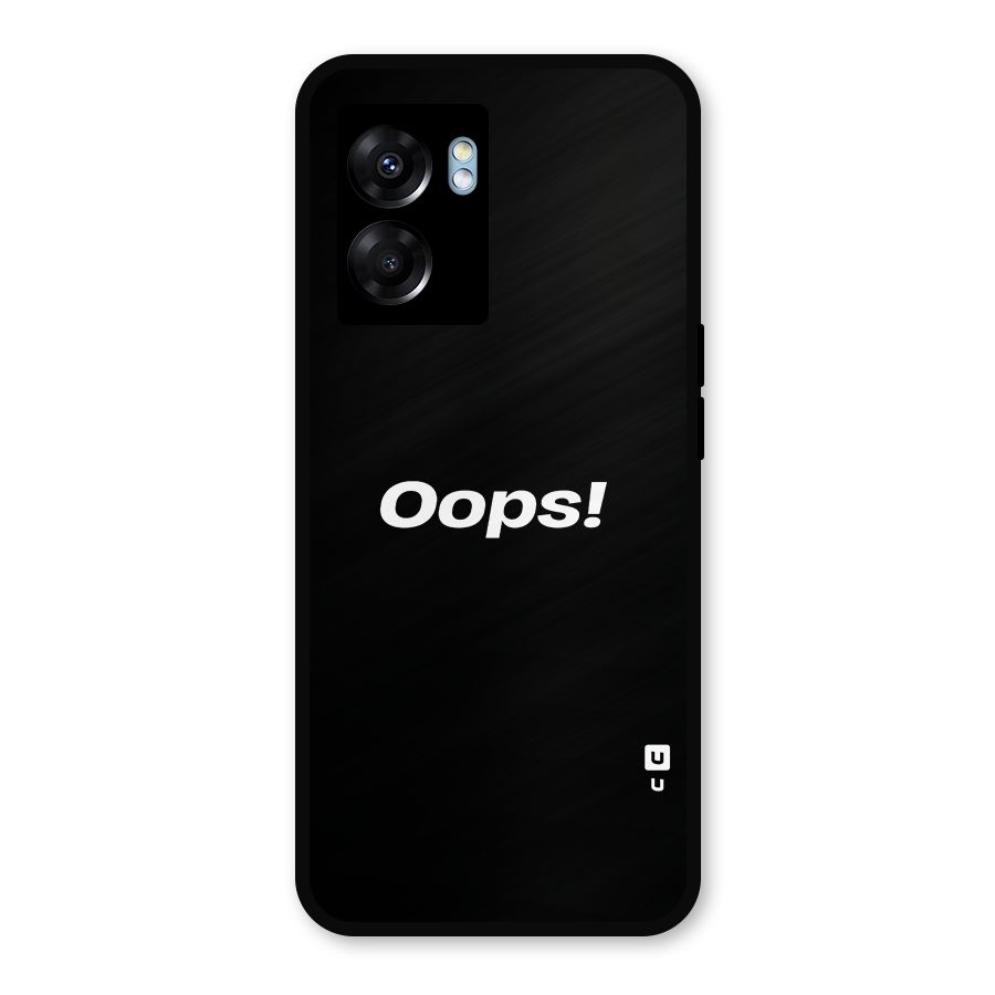 Just Oops Metal Back Case for Realme Narzo 50 5G