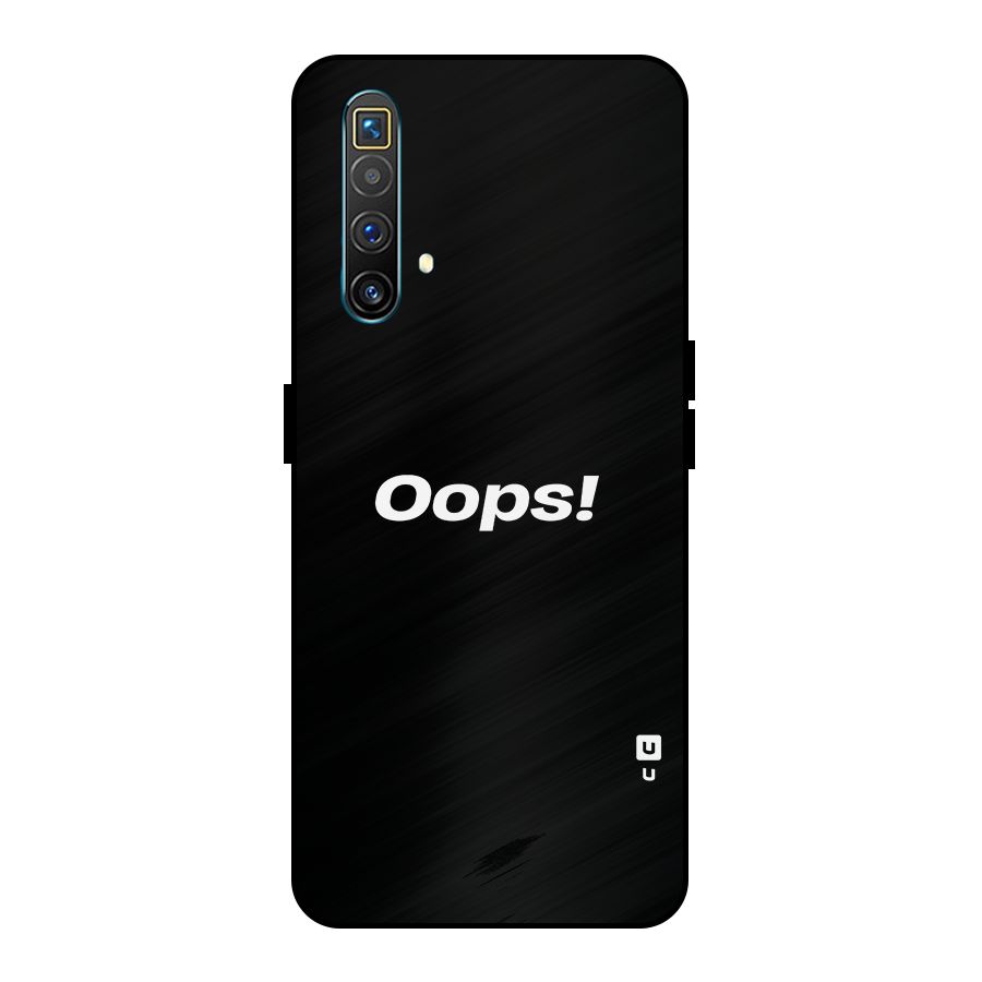 Just Oops Metal Back Case for Realme X3