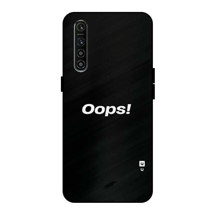 Just Oops Metal Back Case for Realme XT