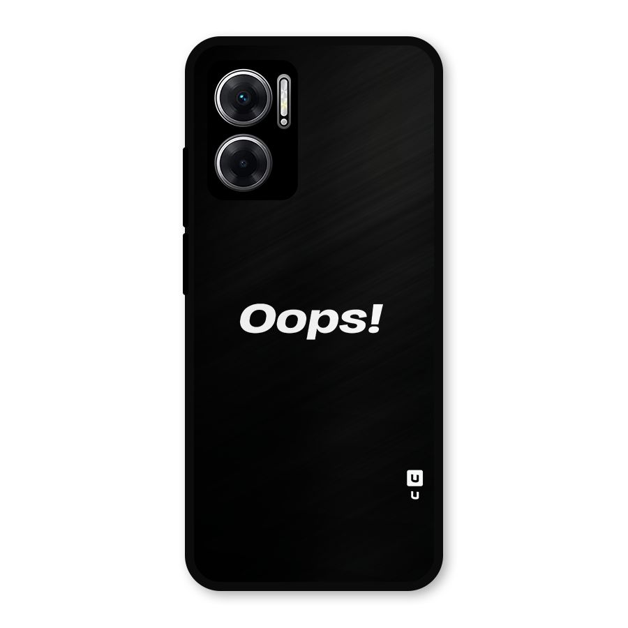 Just Oops Metal Back Case for Redmi 11 Prime 5G