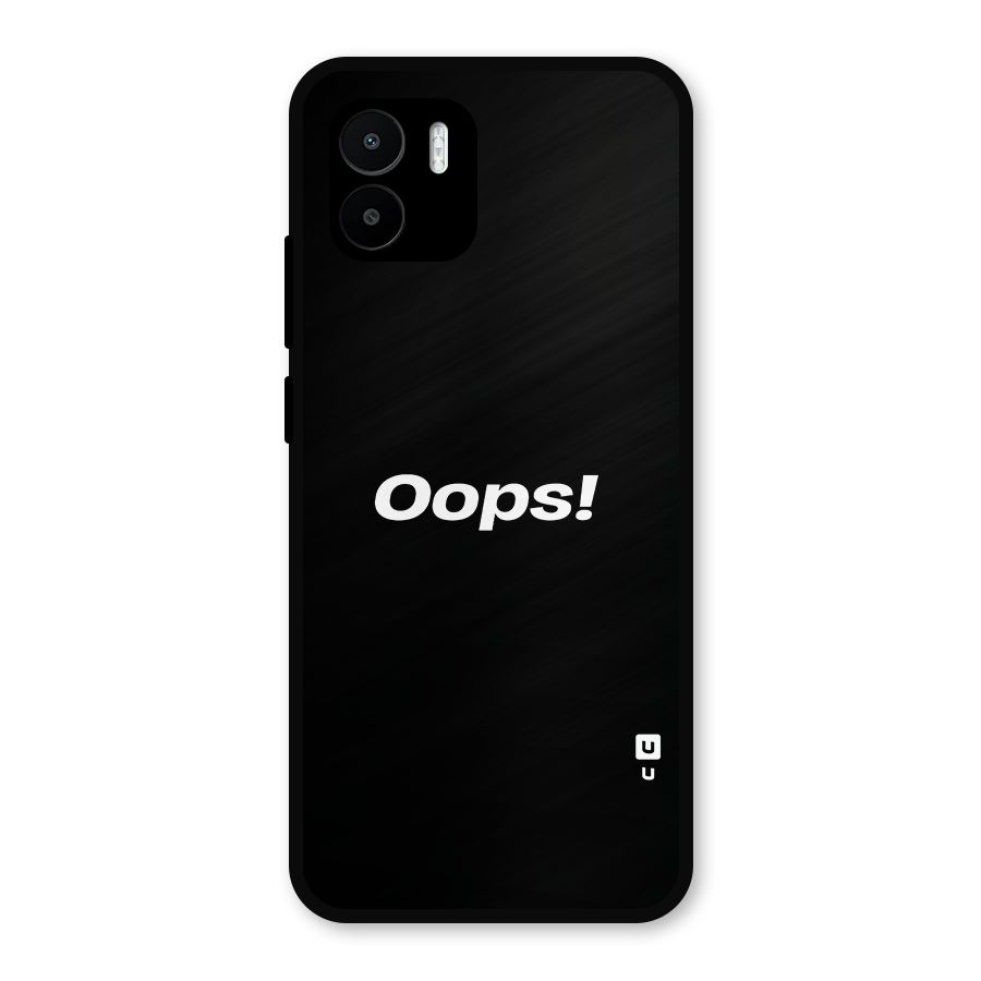 Just Oops Metal Back Case for Redmi A2