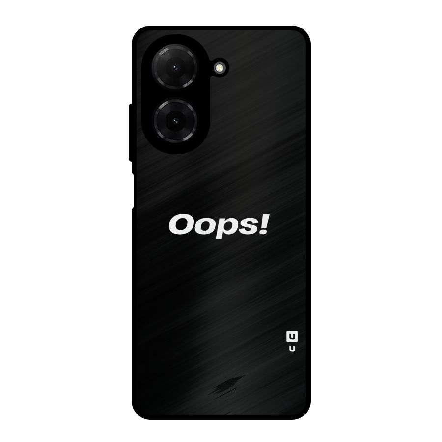 Just Oops Metal Back Case for Redmi A5 4G