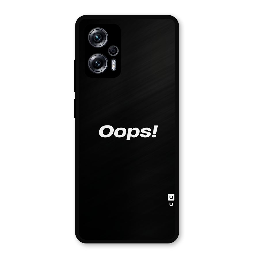 Just Oops Metal Back Case for Redmi K50i