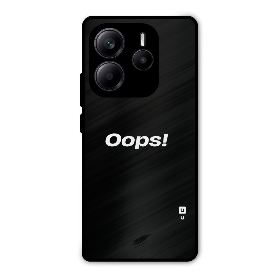 Just Oops Metal Back Case for Redmi Note 14 5G