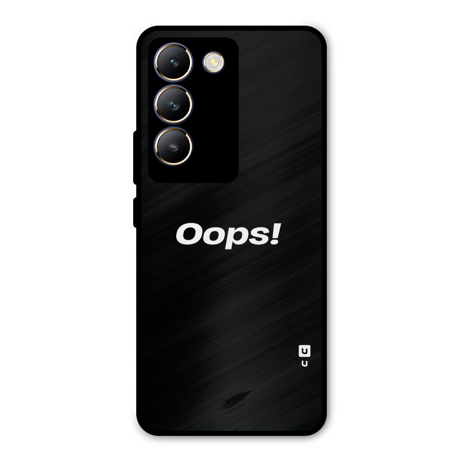 Just Oops Metal Back Case for Vivo T3 5G