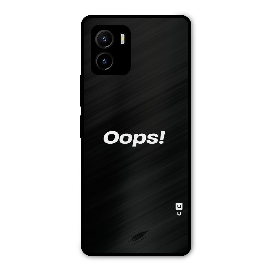 Just Oops Metal Back Case for Vivo Y15s
