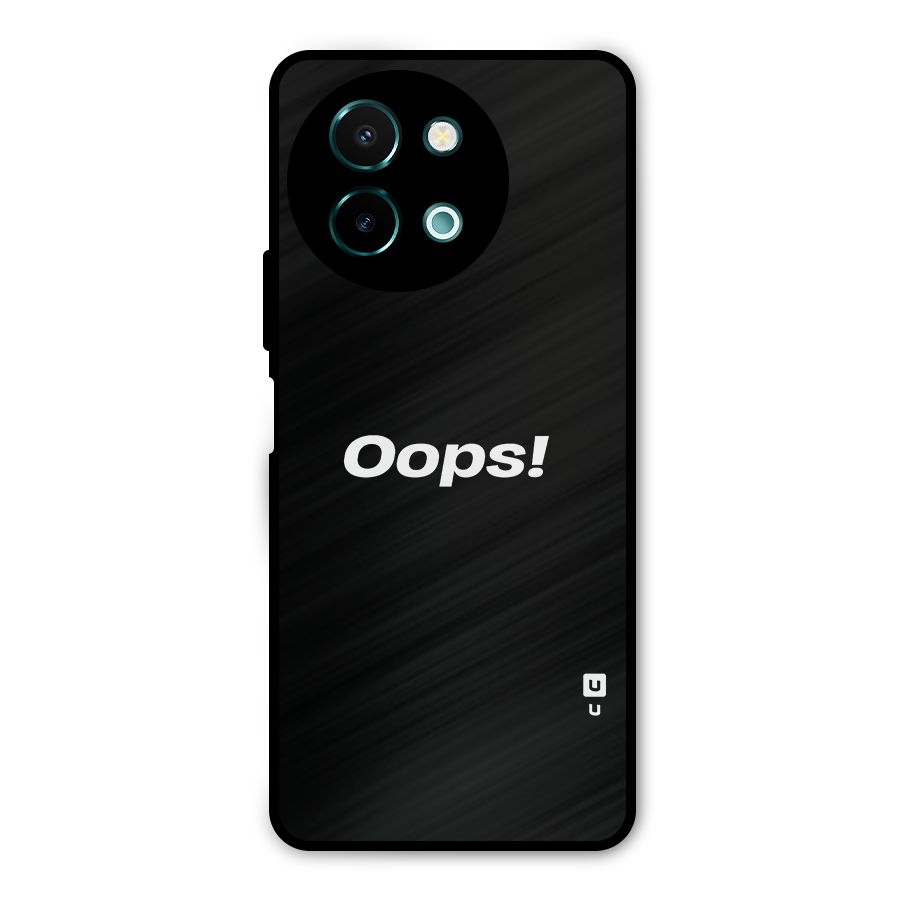 Just Oops Metal Back Case for Vivo Y58