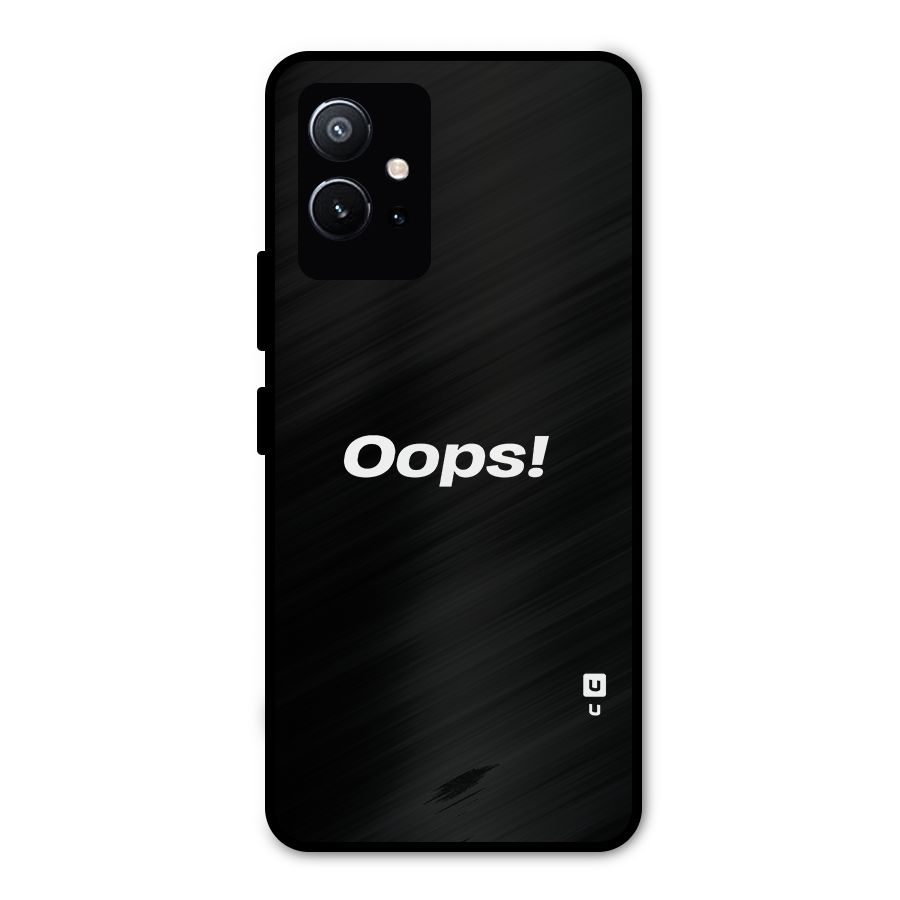 Just Oops Metal Back Case for Vivo Y75 5G