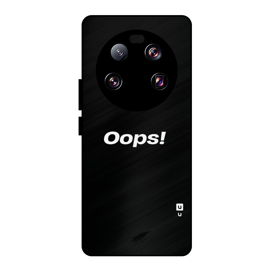 Just Oops Metal Back Case for Xiaomi 13 Ultra