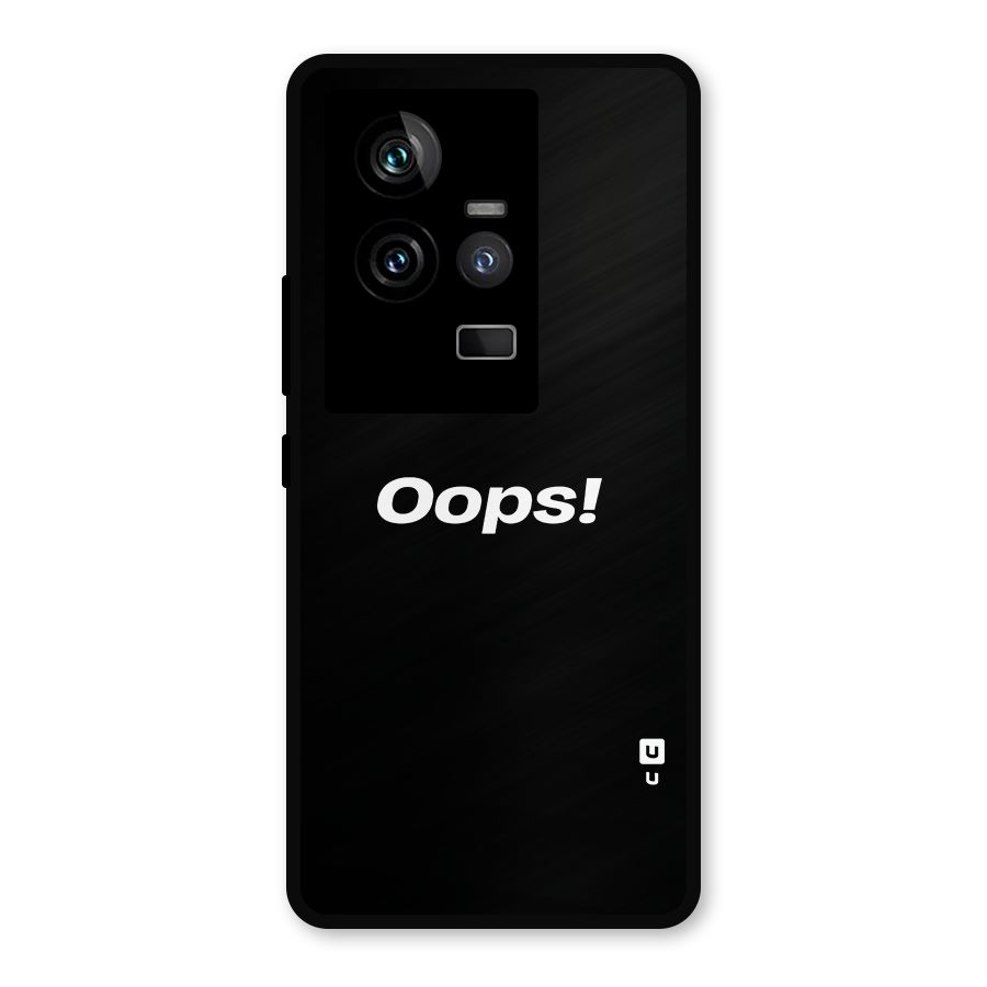 Just Oops Metal Back Case for iQOO 11 5G