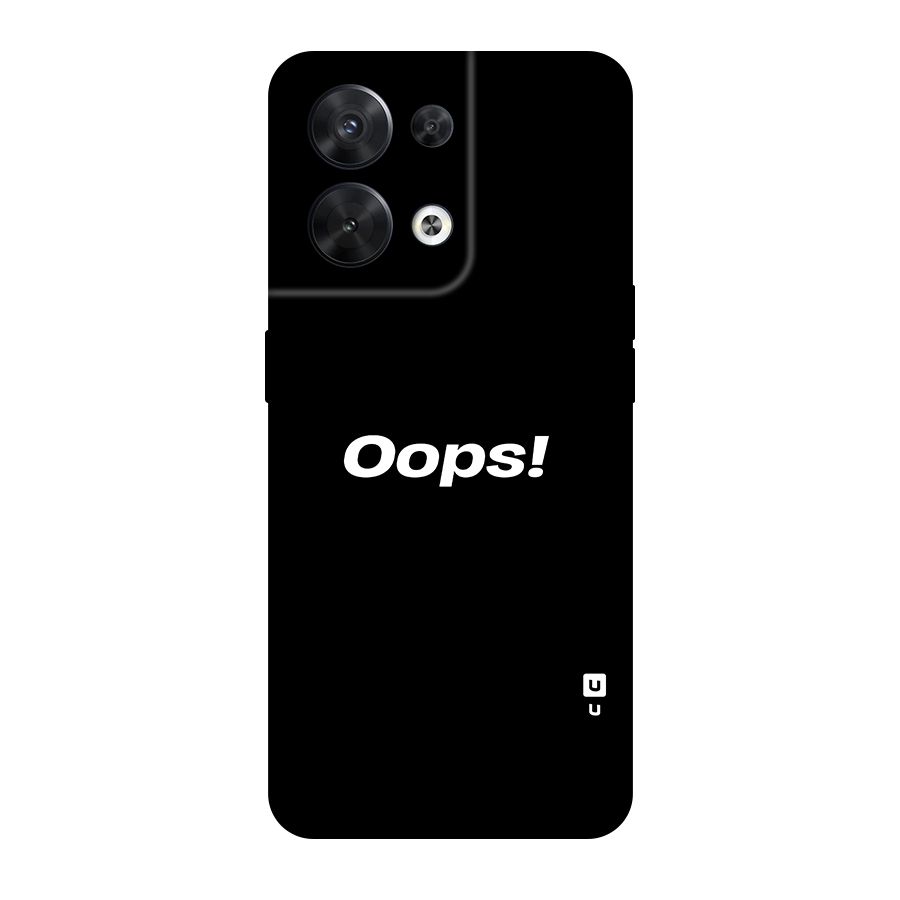 Just Oops Original Polycarbonate Back Case for Oppo Reno8 5G