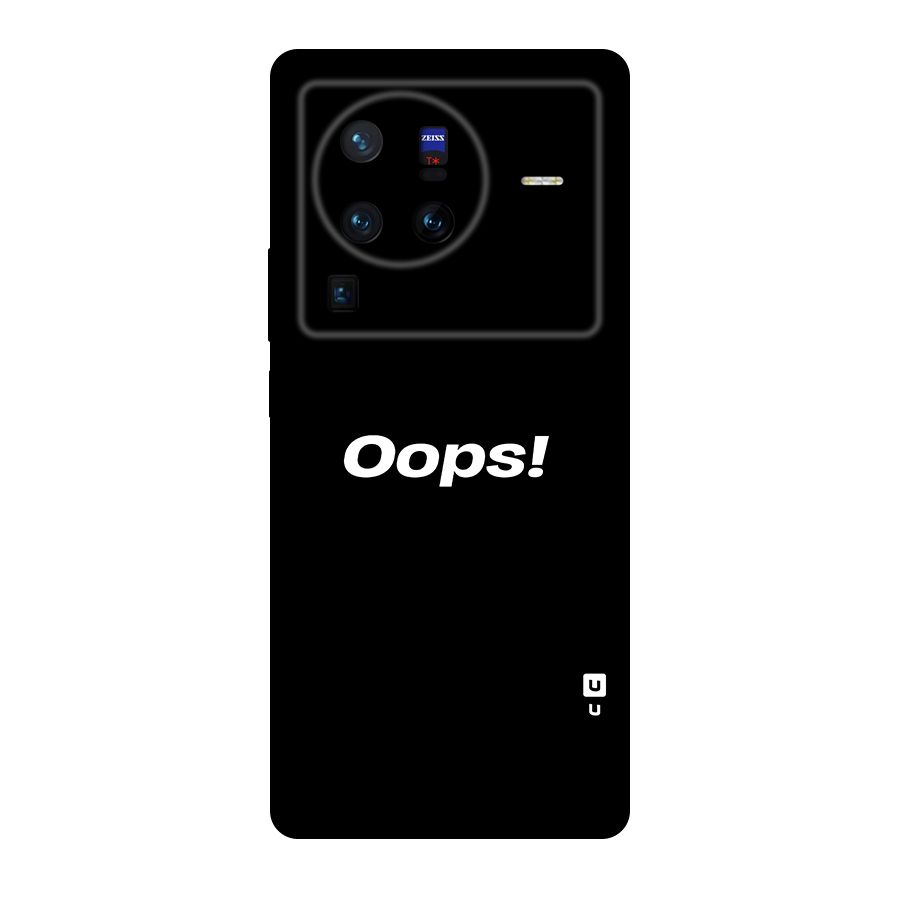 Just Oops Original Polycarbonate Back Case for Vivo X80