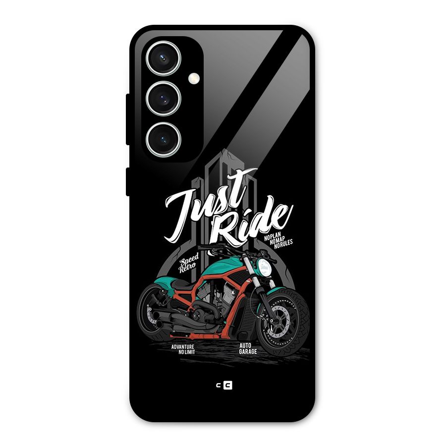 Just Ride Speed Glass Back Case for Galaxy S23 FE