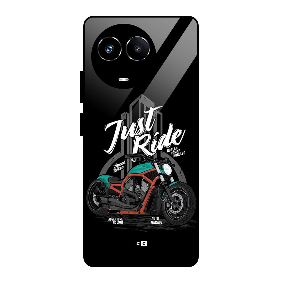 Just Ride Speed Glass Back Case for Realme Narzo 60X