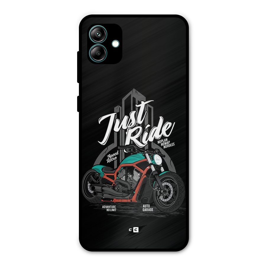 Just Ride Speed Metal Back Case for Galaxy A04