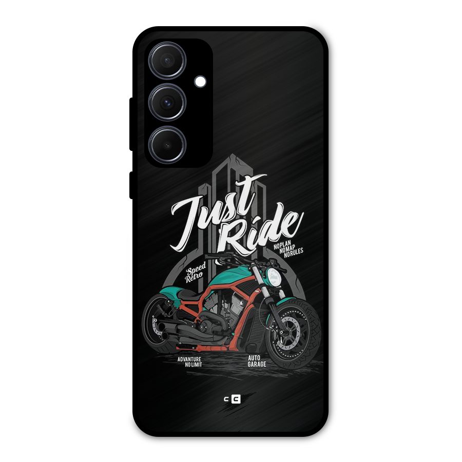 Just Ride Speed Metal Back Case for Galaxy A35