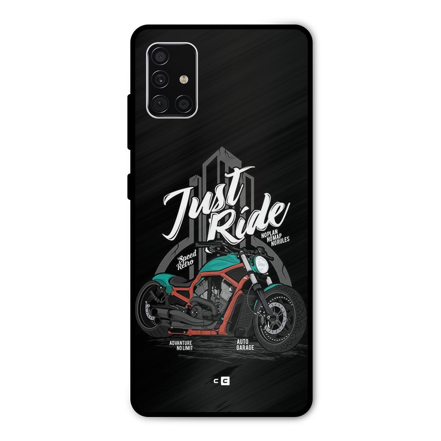 Just Ride Speed Metal Back Case for Galaxy A51