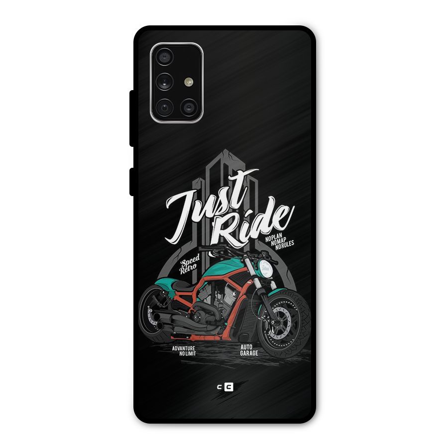 Just Ride Speed Metal Back Case for Galaxy A71