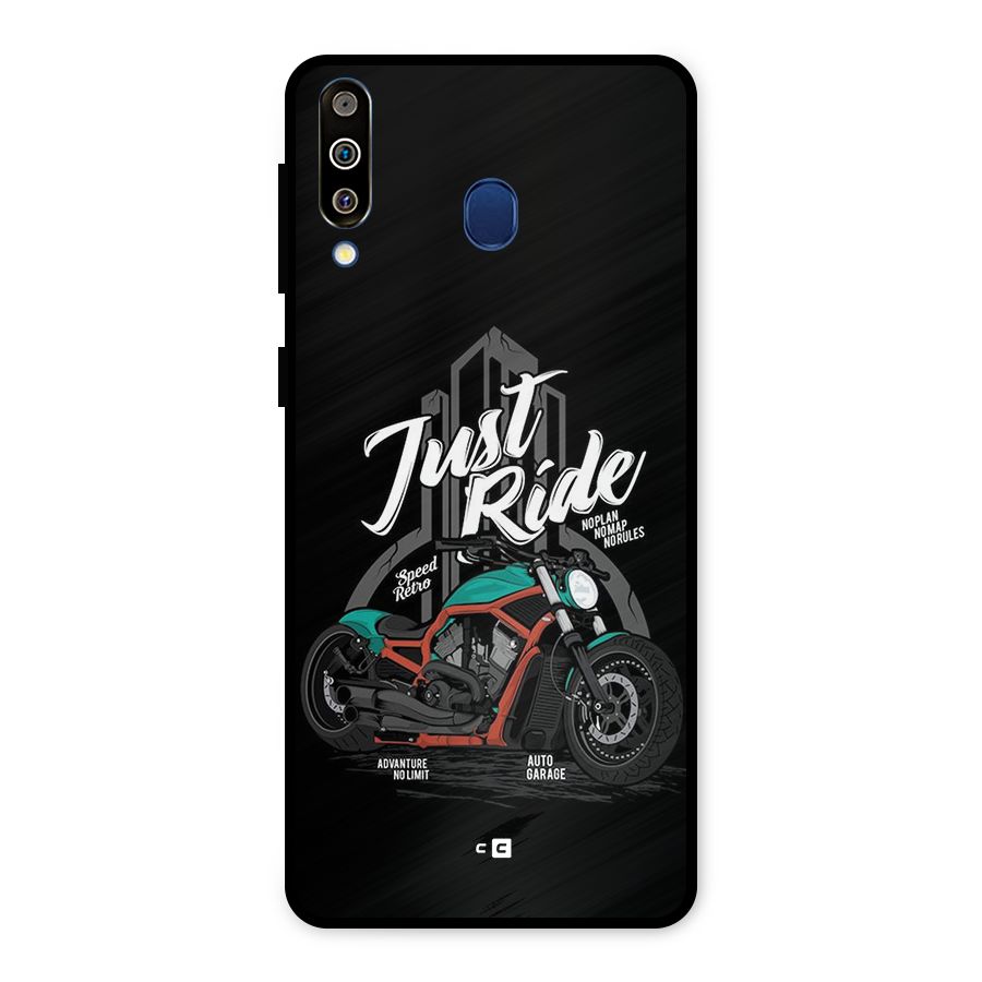 Just Ride Speed Metal Back Case for Galaxy M30