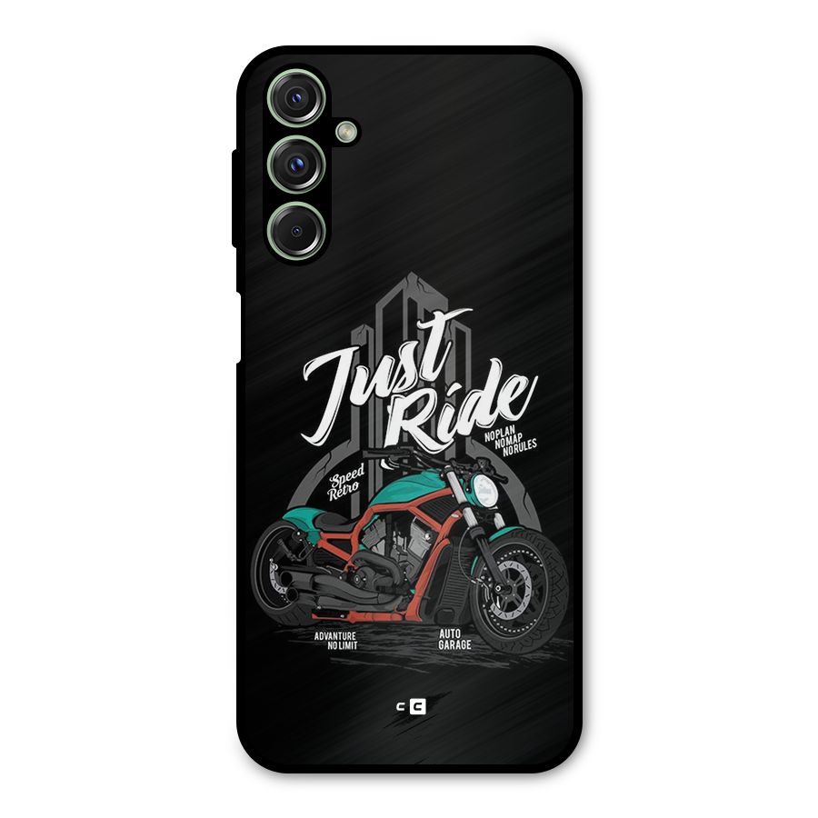 Just Ride Speed Metal Back Case for Galaxy M34