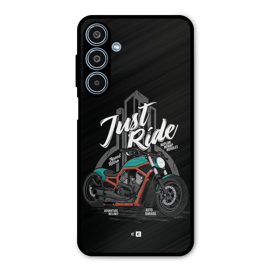 Just Ride Speed Metal Back Case for Galaxy M35