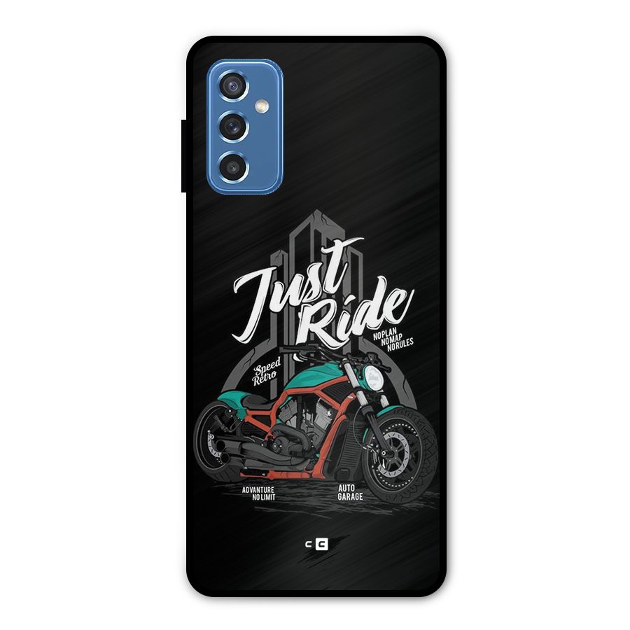 Just Ride Speed Metal Back Case for Galaxy M52 5G
