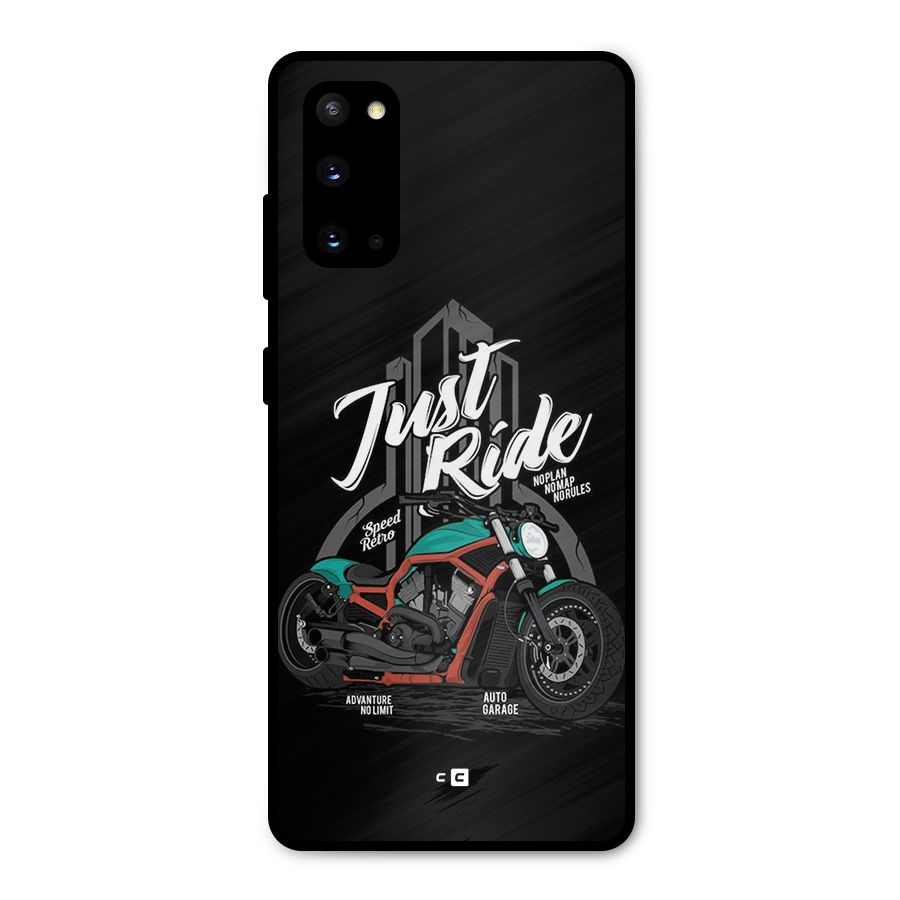 Just Ride Speed Metal Back Case for Galaxy S20