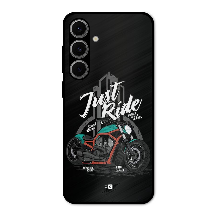 Just Ride Speed Metal Back Case for Galaxy S24 FE