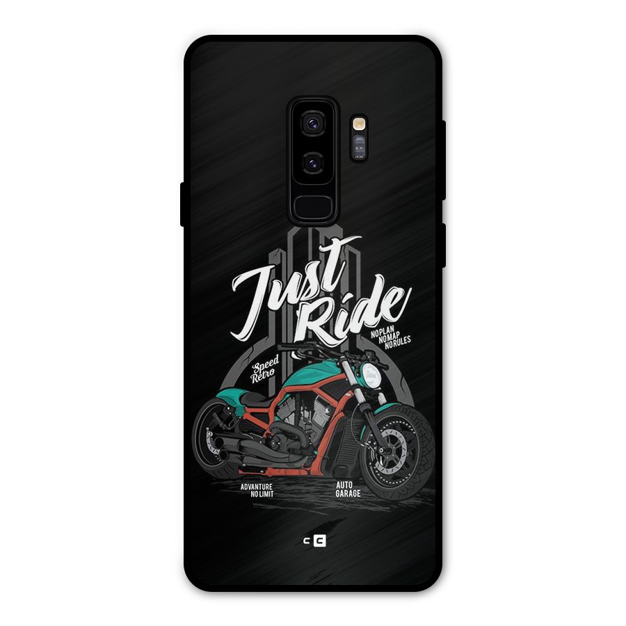 Just Ride Speed Metal Back Case for Galaxy S9 Plus