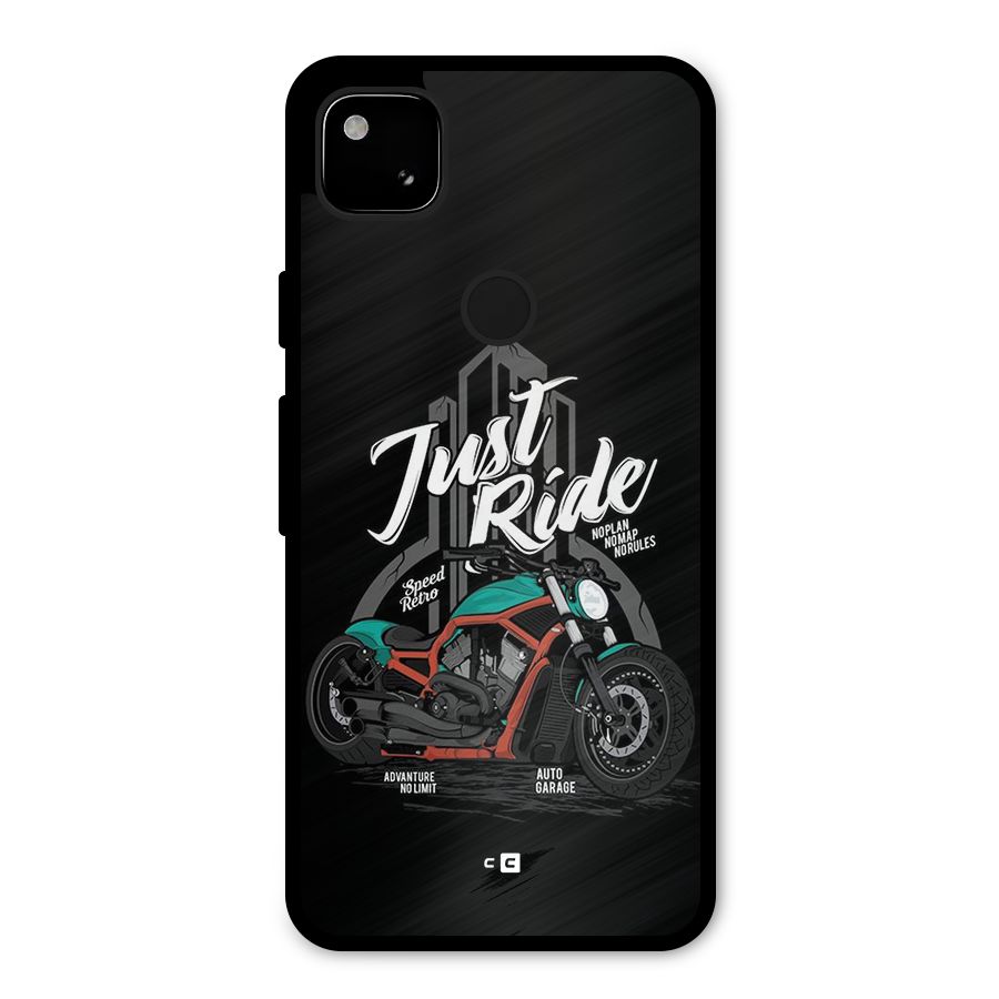 Just Ride Speed Metal Back Case for Google Pixel 4a