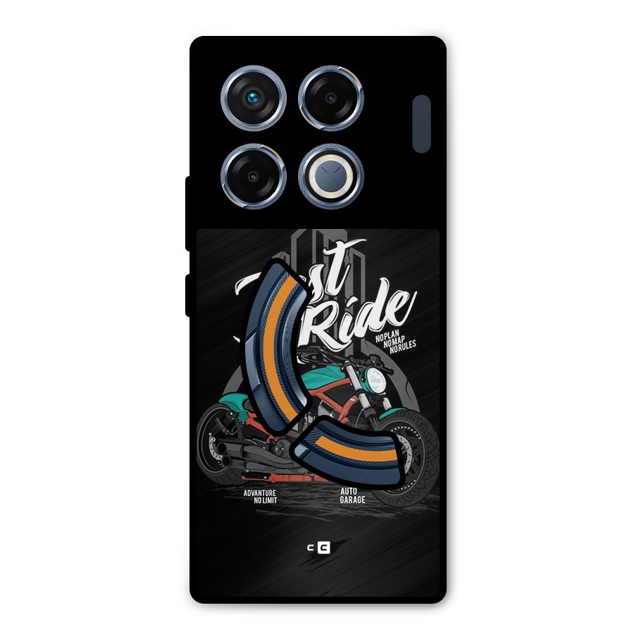 Just Ride Speed Metal Back Case for Infinix GT 20 Pro