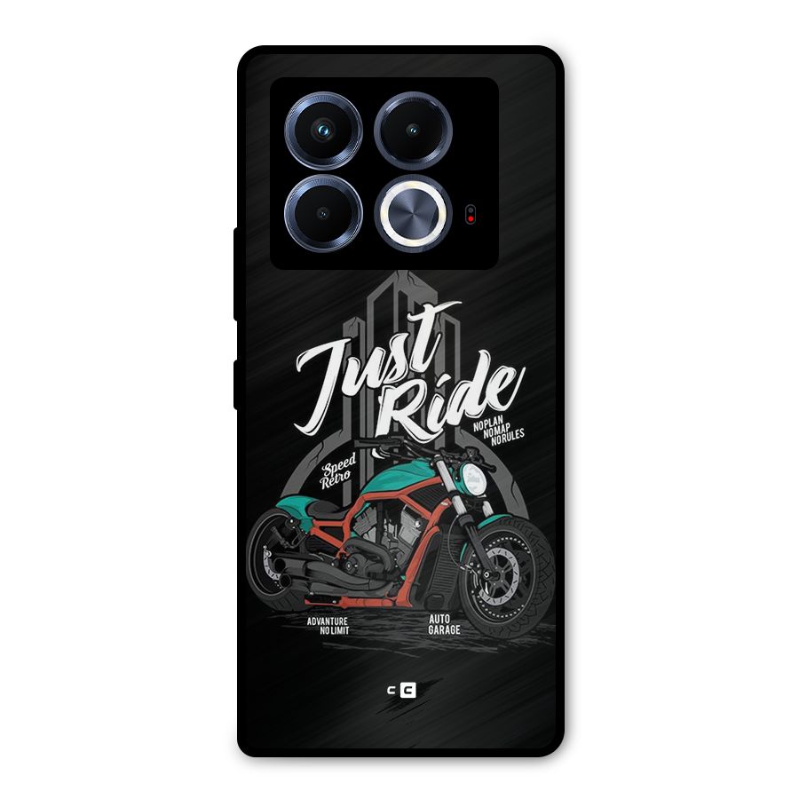Just Ride Speed Metal Back Case for Infinix Note 40 5G