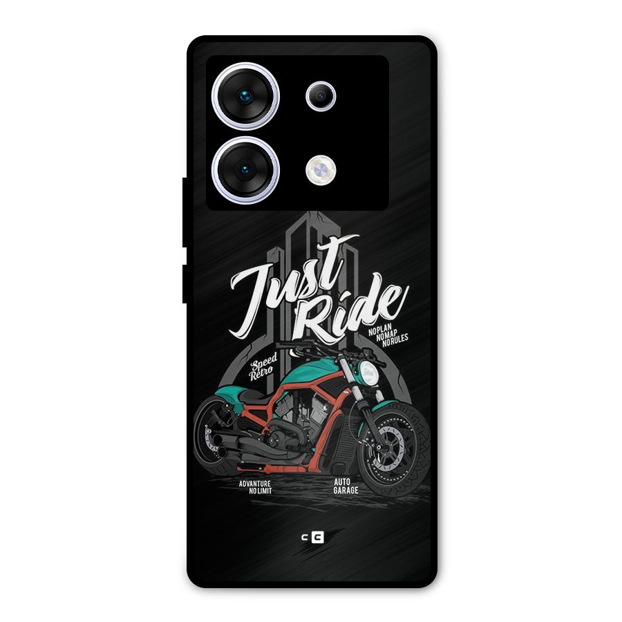 Just Ride Speed Metal Back Case for Infinix Zero 30 5G