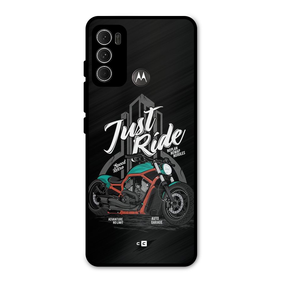Just Ride Speed Metal Back Case for Moto G60