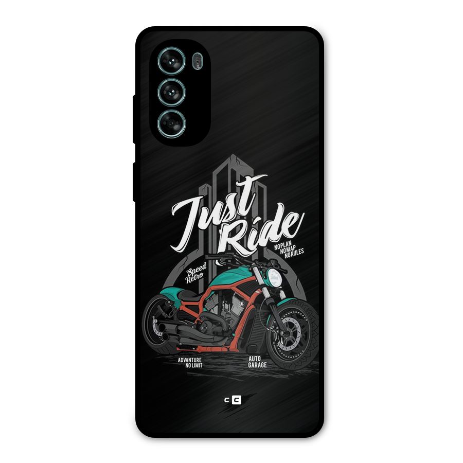 Just Ride Speed Metal Back Case for Moto G62