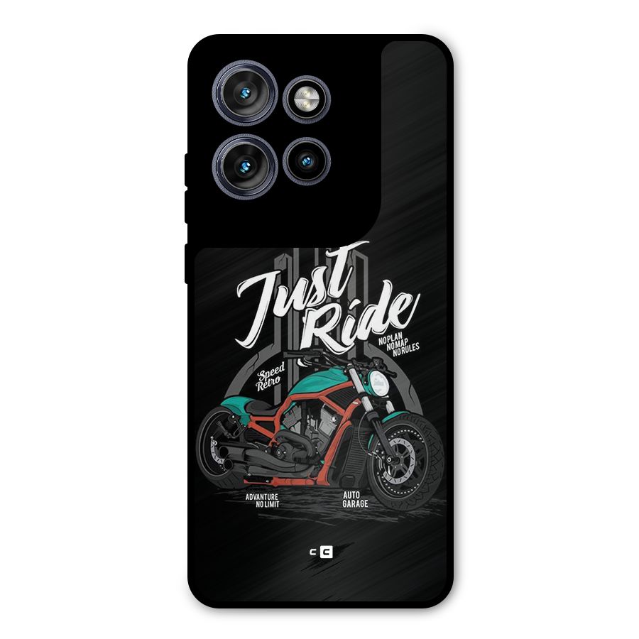 Just Ride Speed Metal Back Case for Motorola Edge 50 Neo